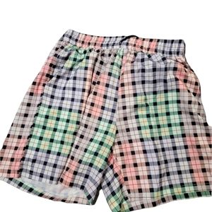 Romwe rainbow drawstring shorts XL